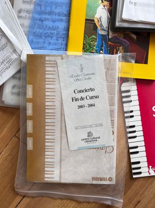 Lote partituras piano