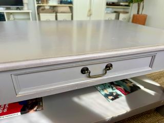 Mesa de centro madera maciza de estilo vintage