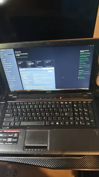 Portátil MSI Negro/Plateado