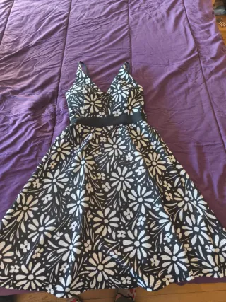 Vestido Negro y Blanco