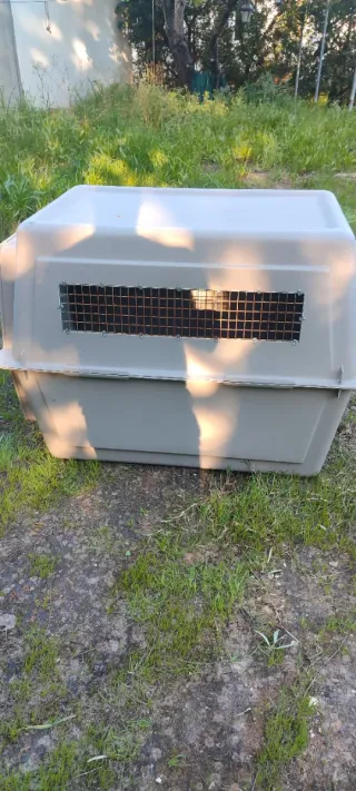 Caseta Perro Grande Gris