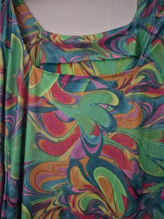 Mini Vestido Estampado Hippie
