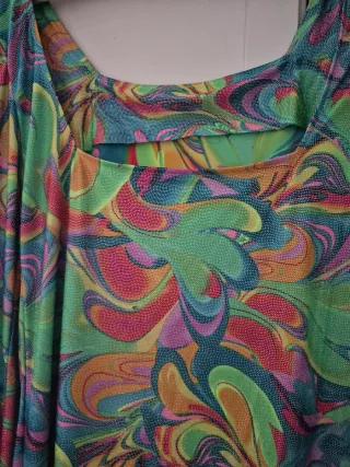 Mini Vestido Estampado Hippie