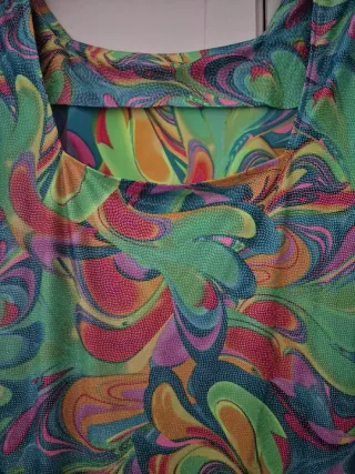 Mini Vestido Estampado Hippie