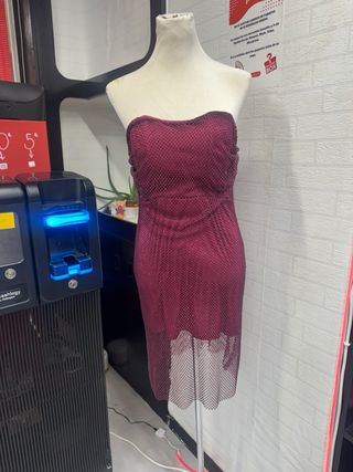 Vestido de fiesta con pedrería
