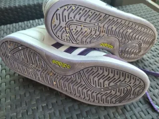 Zapatillas Adidas Mujer Talla 39.5 Morado/Blanco