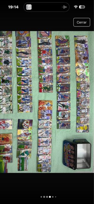 Colección cromos fútbol Adrenalyn + caja