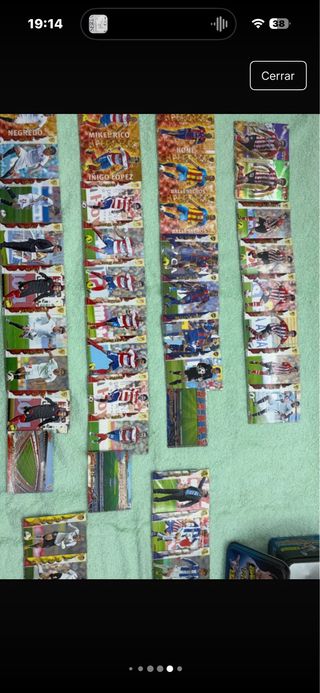 Colección cromos fútbol Adrenalyn + caja