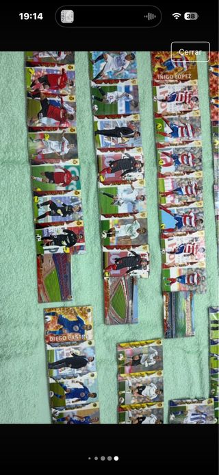 Colección cromos fútbol Adrenalyn + caja