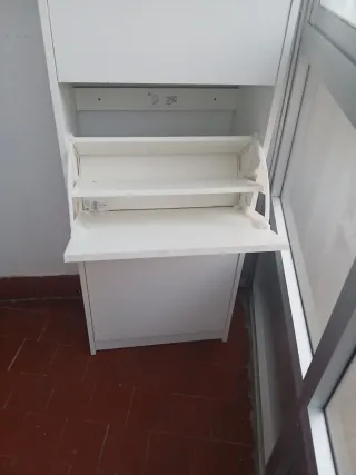 Zapatero blanco de plástico