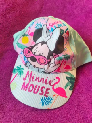 Lote Gorra Minnie Mouse + Monedero Emoji y llavero