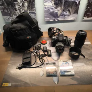 Sony Alpha A330 + Objetivo 18-55 + Tamron 70-300