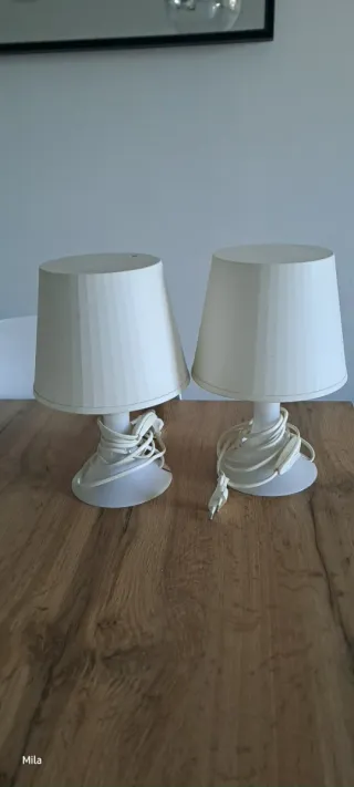 Juego de 2 lamparitas blancas