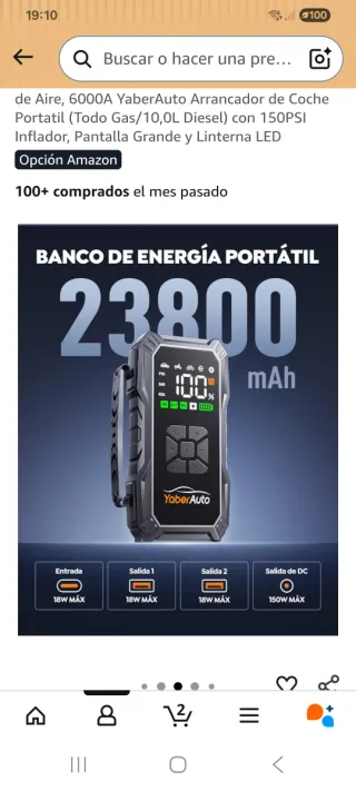 ARRANCADOR 6000A + COMPRESOR 150 PSI – COMO NUEVO