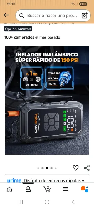 ARRANCADOR 6000A + COMPRESOR 150 PSI – COMO NUEVO