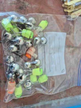 Lote señuelos pesca vinilos variados