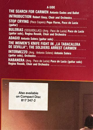 Carmen - Banda Sonora Original (Vinilo)