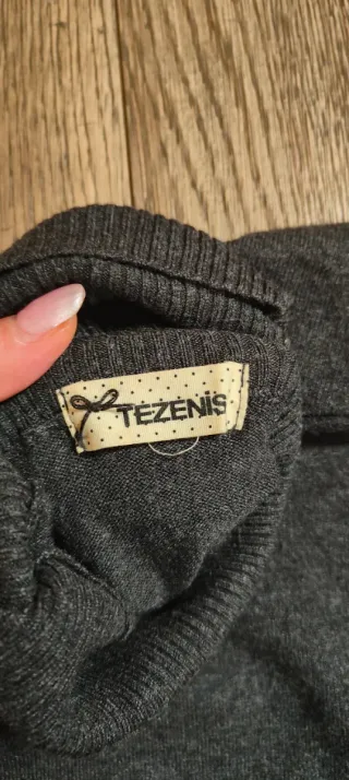 Dolcevita "over size" grigio topo ragazza Tezenis