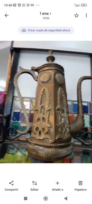 Set di 2 Antiche Teiere in Rame