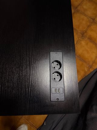 Mesa de escritorio madera negra