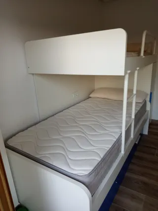 Litera Tren Blanca y Azul