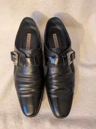Mocasines Angel Infantes Negros Hebilla