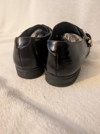 Mocasines Angel Infantes Negros Hebilla