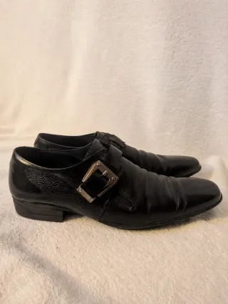 Mocasines Angel Infantes Negros Hebilla