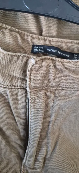 Pantalones Zara Mujer Marrones