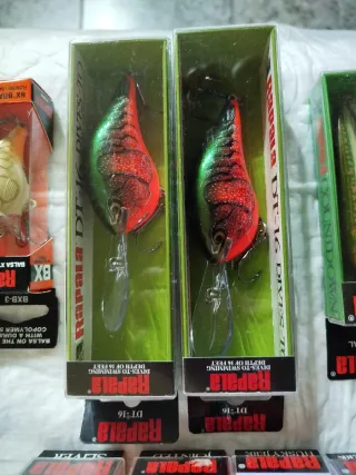 Lote señuelos pesca Rapala