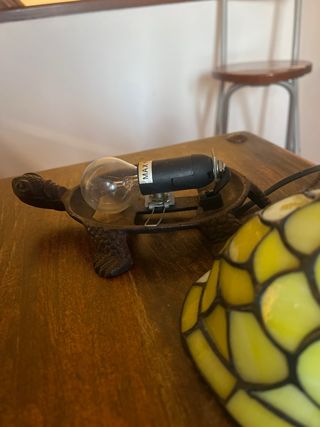 Lámpara tortuga Tiffany cristal