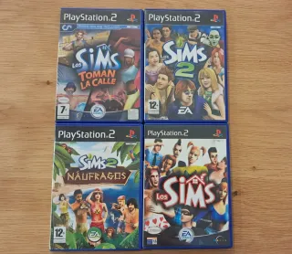 Lote 4 Juegos PS2 Los Sims (Español)