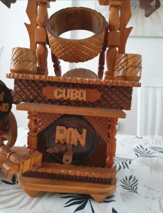 Botellero Ron Cubano de madera