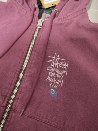 Chaqueta Stussy Morada y Marrón