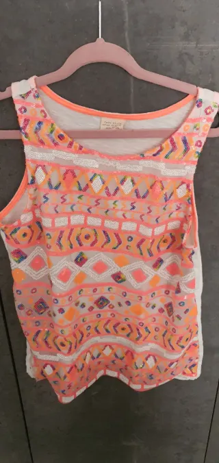 Top Zara lentejuelas 13-14 años