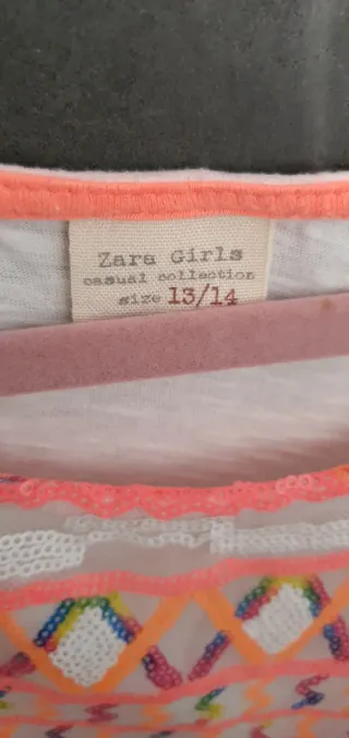 Top Zara lentejuelas 13-14 años