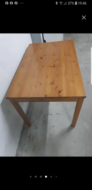 ' Mesa de salón de madera 118 x 75 cm