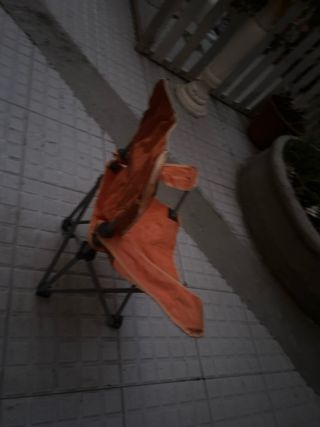 Silla Plegable Naranja Diseño Tigre