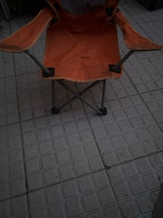 Silla Plegable Naranja Diseño Tigre