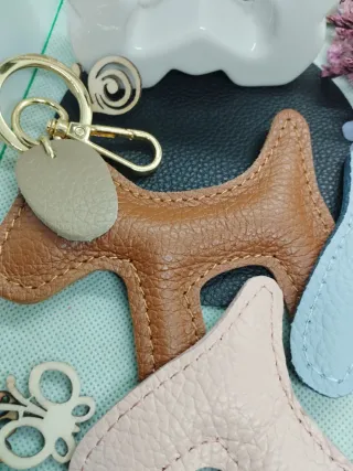Colgante para bolso de Piel motivo perro