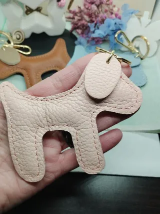 Colgante para bolso de Piel motivo perro