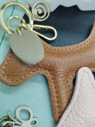 Colgante para bolso de Piel motivo perro