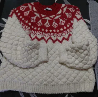 Jersey Zara Rojo y Blanco