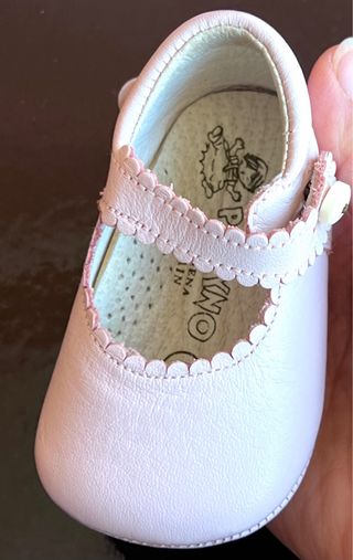 ZAPATOS MERCEDITAS PANYNO DE PIEL ROSAS