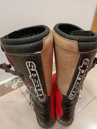 Botas Motocross Alpinestars Rojas y Negras