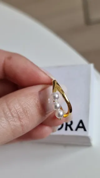 Anello Pandora Misura 52 Perle e Zirconi