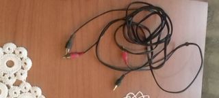 Cavi audio nero rosso lungo 3 metri