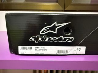 Botas Alpinestars SMX-1 R V2 Negras/Blancas