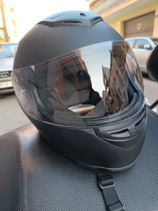 Casco integral negro thallaL