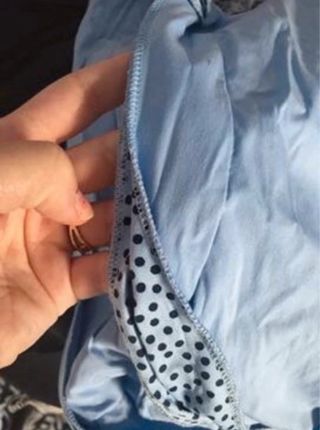 Traje de flamenca celeste y azul